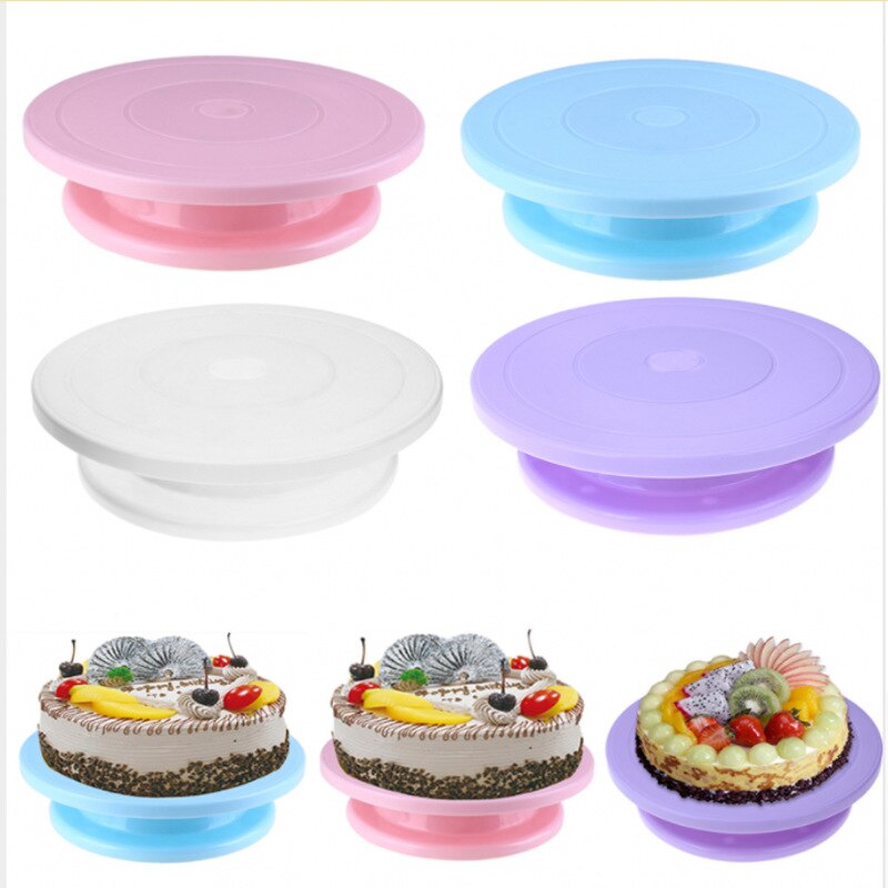 Diy taart draaiplateau bakvorm taartplaat draaibaar rond taartdecoratiegereedschap draaitafel banketbakkersbenodigdheden bakaccessoires