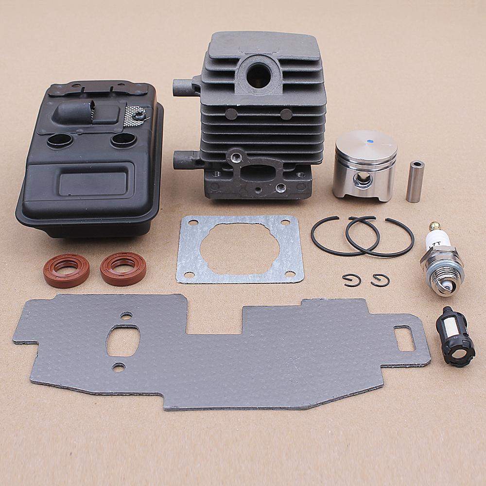 34MM Cylinder Piston Exhaust Muffler Gasket Kit for Stihl FS75 FS80 FS85 Trimmer 4137-140-0603 Oil Seal Parts