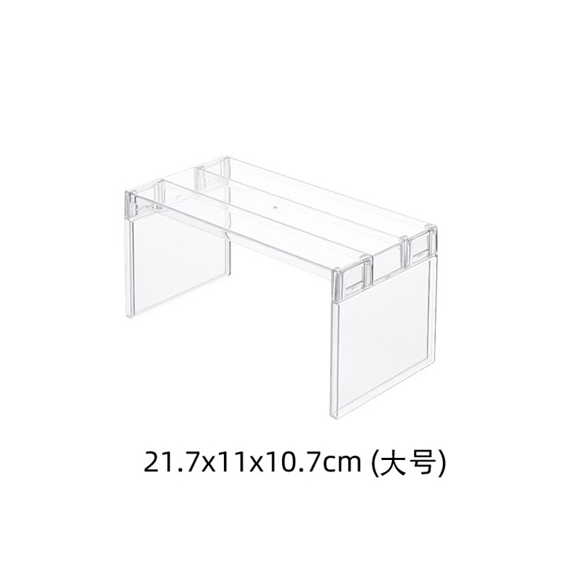 1pcs Fridge Organizer Fridge Rack Kitchen Racks Kitchen Items Stackable Shelf Layered Shelf Tray Storage Rack Space Saver: Big