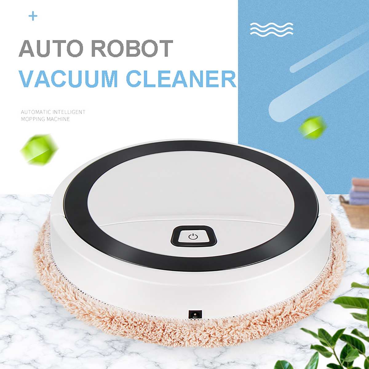 Intelligent Sweeping Robot Floor Washing Wiping Mopping Machine Wet/Dry Cleaner Rotating Walking Smart Sweeper Home Cleaning