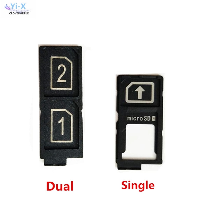 Für Sony Xperia Z5 Einzigen Dual SIM Karte Slot Tablett Halfter Adapter Mikro SD Speicher Ersatz Teile