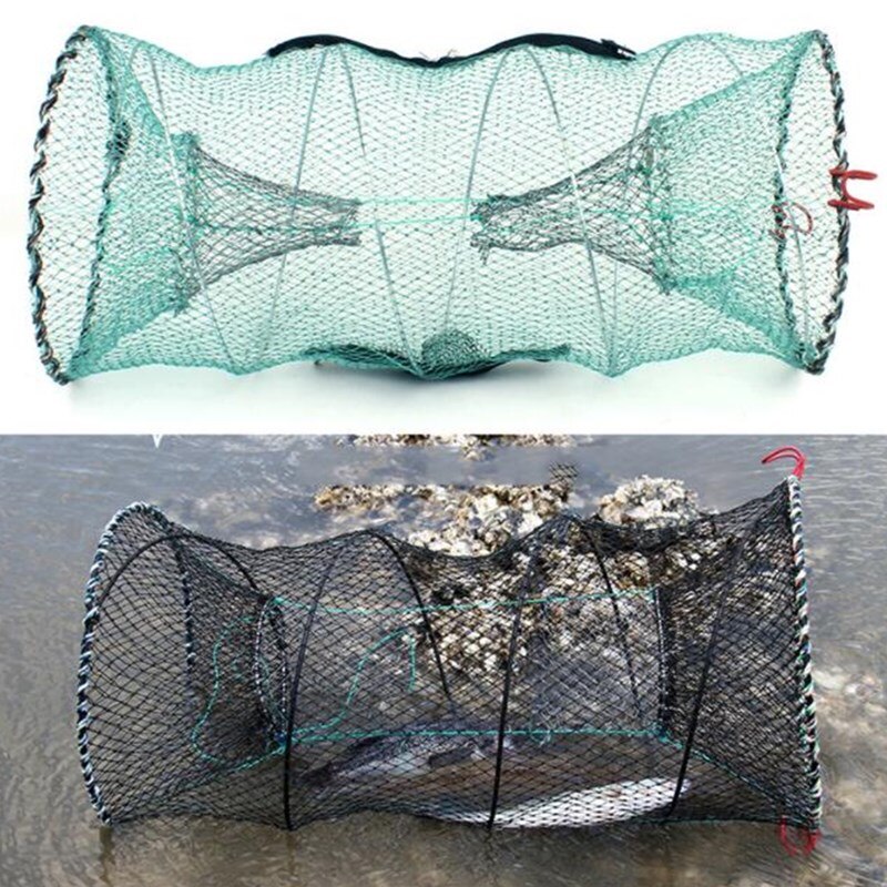 Fishing Basket Foldable Crab Trap Foldable Portable Fine Net Lobster Crayfish Shrimp Bait Net Tool