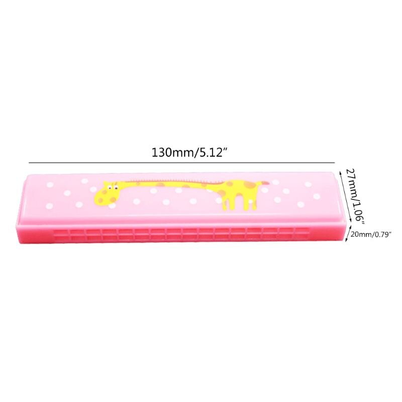 Dibujos Animados 16 agujeros Luminous Harmonica niños boca órgano con caja para chico
