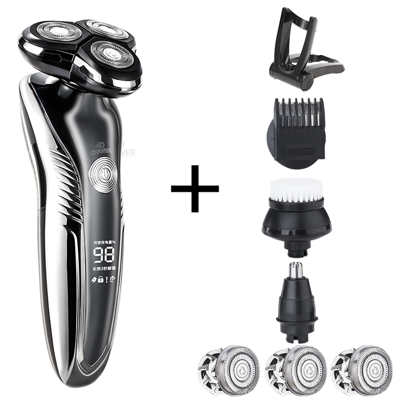 Heren Scheerapparaat Elektrisch Scheerapparaat Voor Mannen Machine Scheren Tondeuse Machine Multifunctionele 4 In 1 Scheermes Usb Opladen Epilator: 3015-f