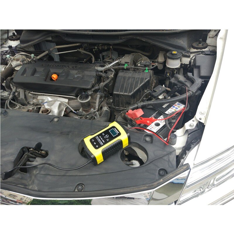 Car Battery Charger LCD Smart Fast For Car Auto Motorcycle Lead Acid Full Automatic Batteries Charging