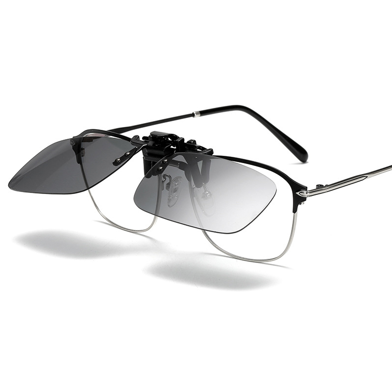 Lunettes de soleil polarisées unisexes à clipser, lunettes de soleil d'équitation, lentille de visibilité nocturne, conduite nocturne, équipement de moto,