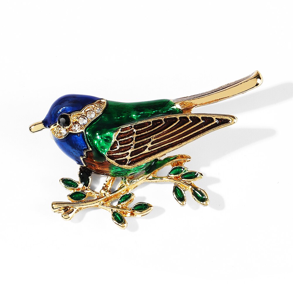 WYBU Humming Bird Women Brooch Pin Cute Canary Animal Broches Jewelry Bouquet For Friends: SF843