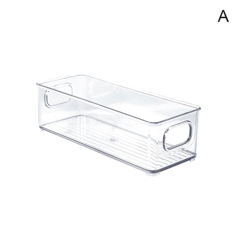 Refrigerator Food Storage Container Fridge Drawer Shelf Box Clear Pantry Fresh Kitchen Organizer Freezers Box Case Accessories: about25.5x 9.7x7.6cm