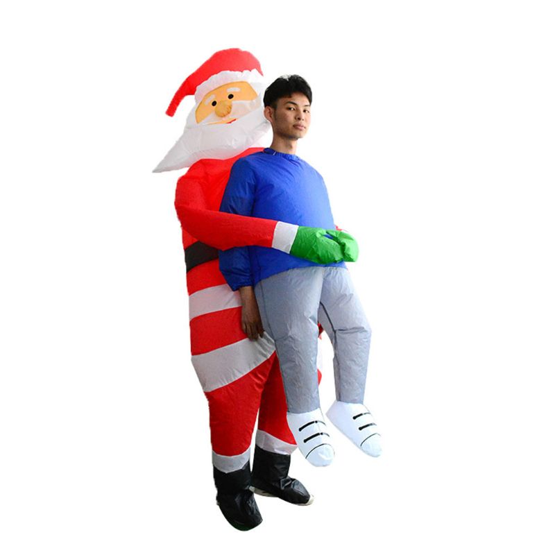 Jul sjov julemand spøgelser kram mennesker oppustelige tøj person spoof rekvisitter julefest selskab barer klubber dansefest