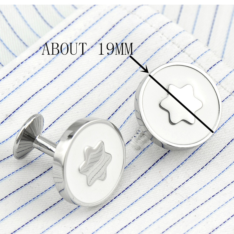 FLEXFIL Luxury shirt cufflinks for men's Brand cuff buttons cuff links gemelos round wedding abotoaduras Jewelry