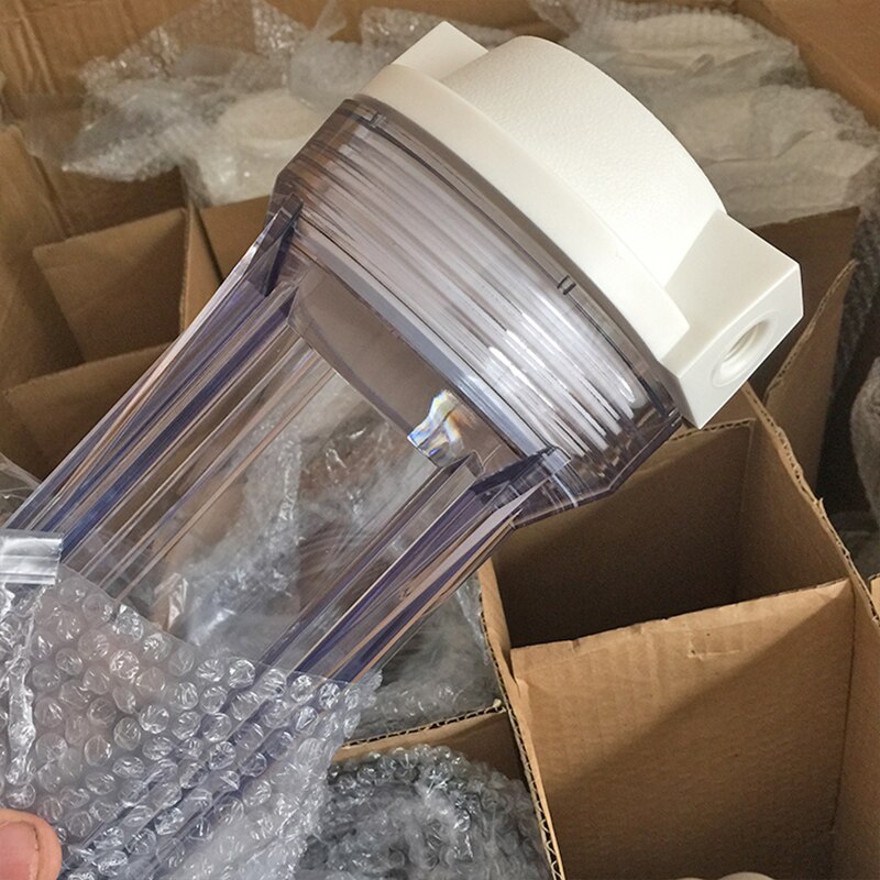 1Pcs Water Filter Onderdelen Water Filter Fles 10Incn Hoge 1/4 Inch Connector Voor Waterzuiveraar Ro Omgekeerde Osmose systeem Machine