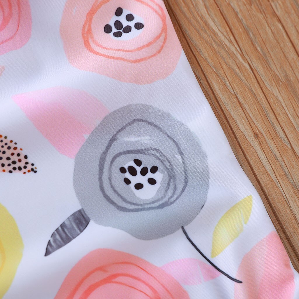 Toddler Kids Baby Girls Flower Bikini Swimwear Swimsuit Bathing Suit Beachwear Beach Romper One-piece Cute Bikini