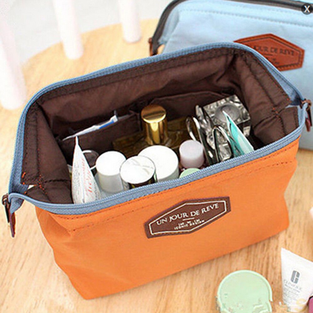 Neceser de maquillaje , neceser pequeño de viaje para cosméticos, neceser, neceser: B