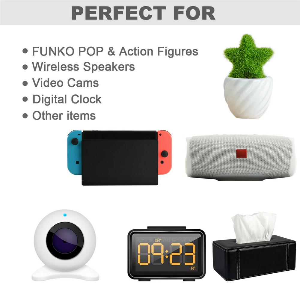 Wall Mounted Bluetooth Speaker Rack Floating Speaker Stand, Acrylic Wall Mount Display Shelf for Speaker, Webcam, Cell Phones