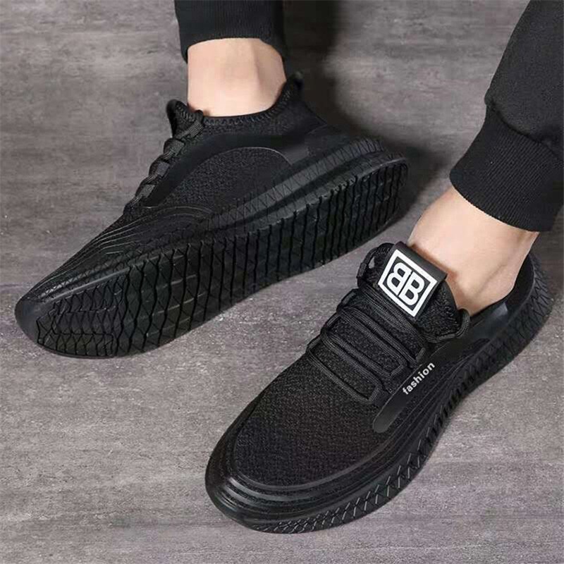 Forår herresko skridsikre sneakers afslappet trendy afslappet behageligt fodtøj åndbart slidstærkt