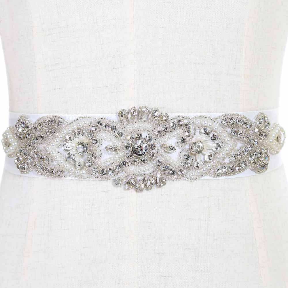 Cinturon De Da Sposa Fatti A Mano di Perline Cristalli Cintura con Pietre Da Sposa Accessori Abito Da Sposa Strass Da Sposa fascia Bruids Riem