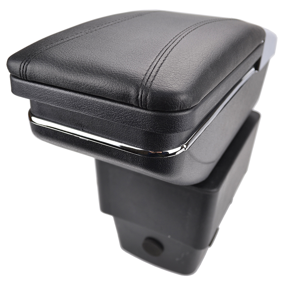 For Ford Fiesta Center Centre Console Storage Box Armrest Arm Rest Rotatable