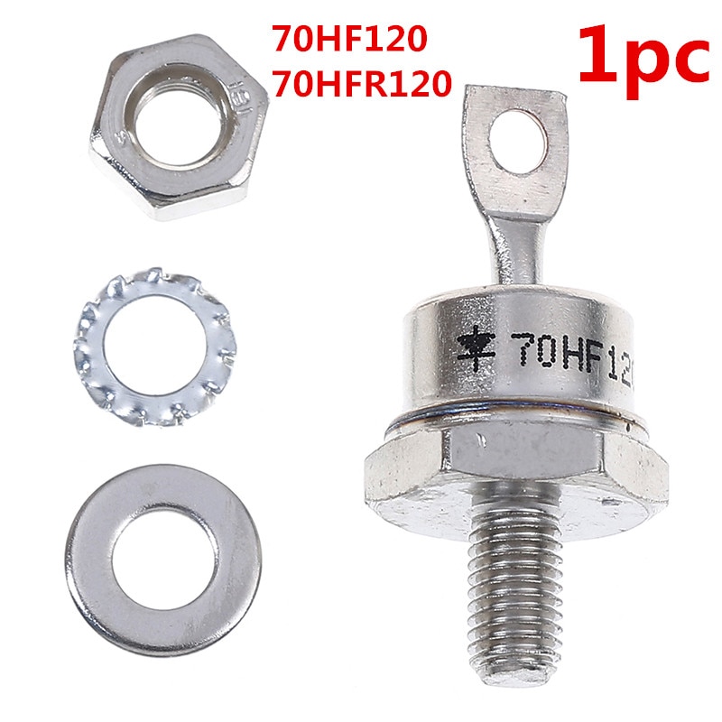 1Pc 70HF120/70HFR120 70A 1200V High Power Gelijkrichter Metal Stud Type Gelijkrichter Diodes Acc