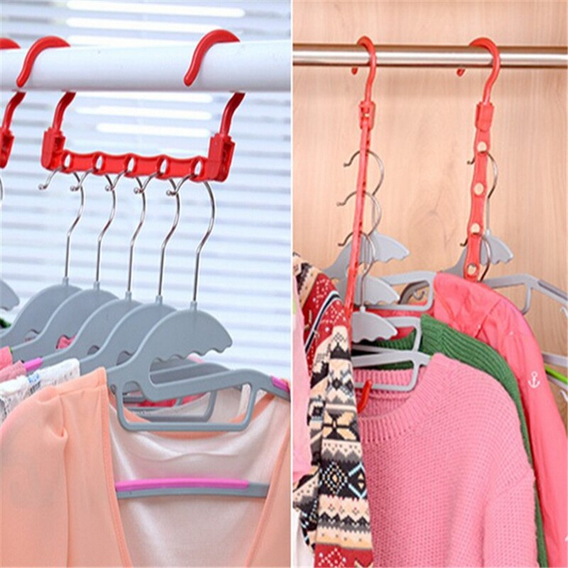 Nuttig 5-Hole Space Saver Wonder Magic Hanger Haak Closet Organizer