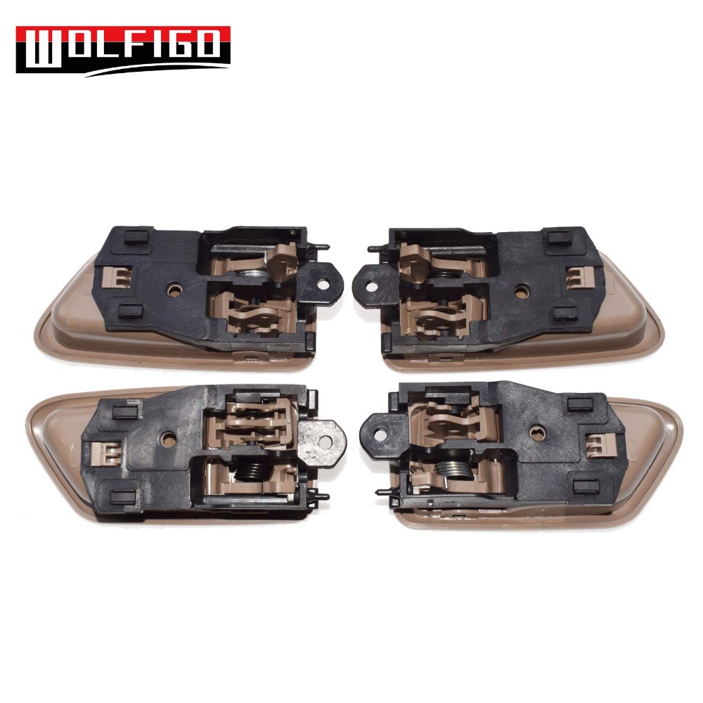 WOLFIGO adecuado a Toyota Camry 1997-2001 manija de puerta interior trasera derecha delantera izquierda 69278-08010,69206-AA010, 69205AA010