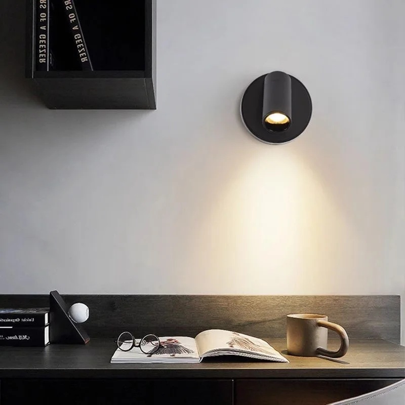 Trådløs magnetisk usb-ladende vegglampe uten kjedelig nødvendig soveromsarbeidsstue maleribelysning veggvaskelampe utendørs verandalampe: Hvit / Pære
