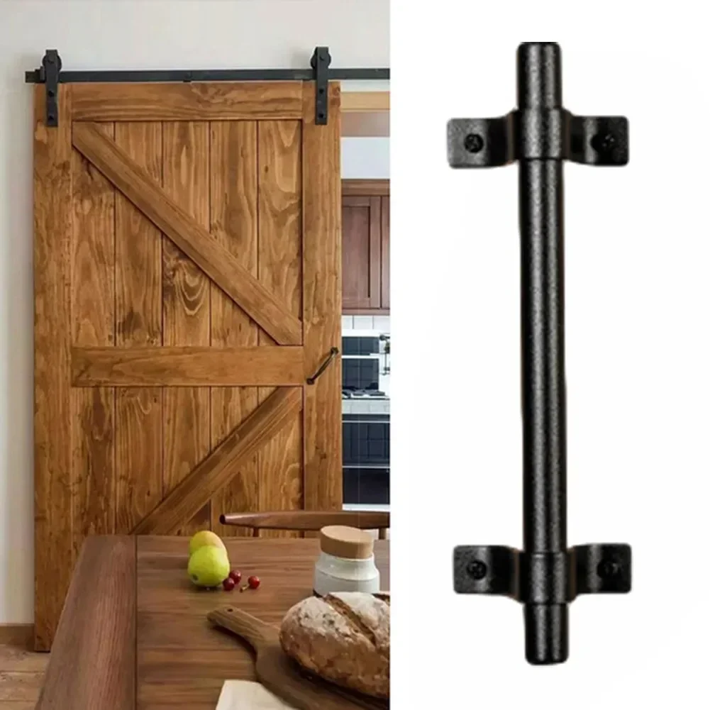 Kohlenstoffs tahl Scheunentor Griff Land Schiebe tor Zug griff alte Jahrgang Hardware- Holztür griffe Hardware-