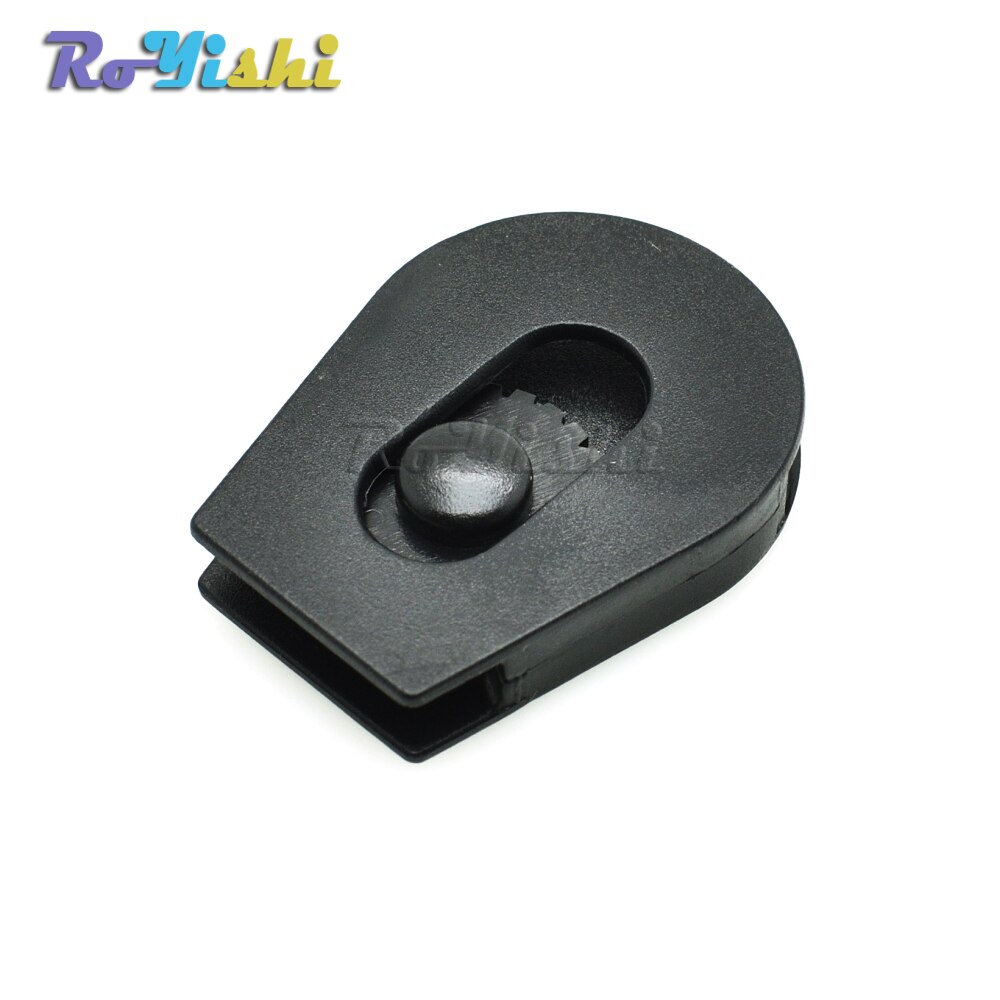 50pcs/pack 1/8"(4mm)Cord Lock Ends Stopper Drawstring Sliding Plastic Wheel Pull-Strings Stopper For Shoe Cloth Bag