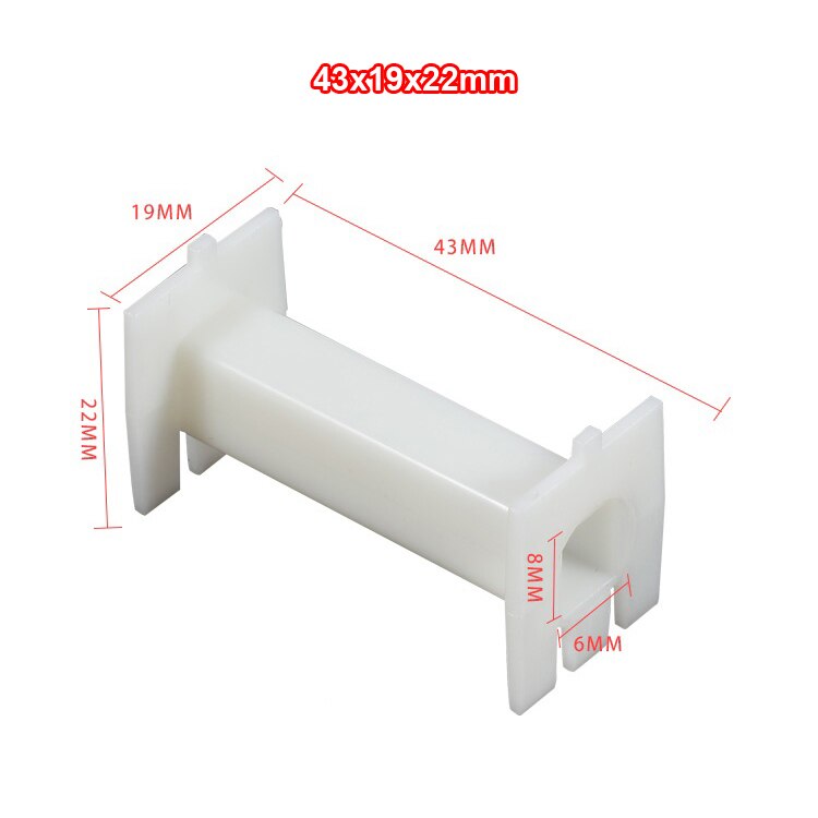 2pcs Square Inductor Winding Frame Amplifier Crossover Bobbin Wire Coil Thickened Inductance Skeleton #White: 43x19x22mm