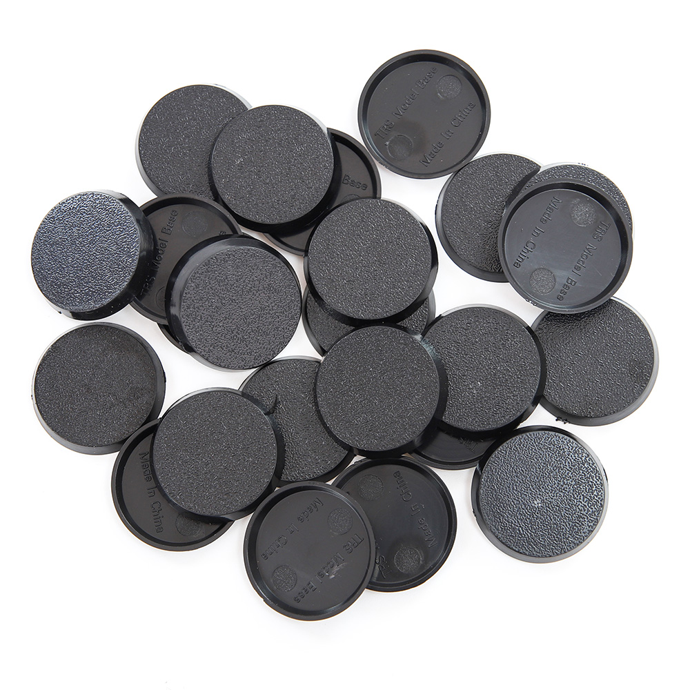 ABS Round Plastic Model Bases 32mm for Wargames Table Games