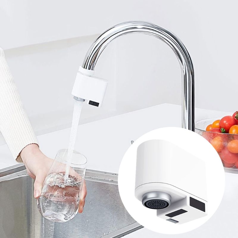 Grifo automático con Sensor de movimiento, adaptador de grifo automático para cocina, baño, lavabo, aireador manos libres, Sensor de grifo inteligente