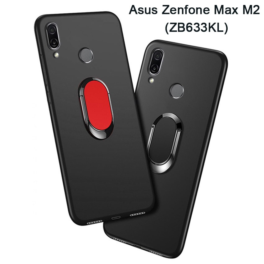 Funda ZB633KL para ASUS ZENFONE MAX M2 ZB633KL lujosa Funda de silicona negra suave de 6,3 pulgadas para ASUS ZENFONE MAX M2 ZB633KL fundas