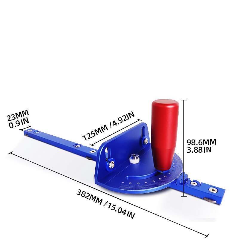 Height Gauge Depth Measuring Ruler, Aluminum Alloy Woodworking Tool For