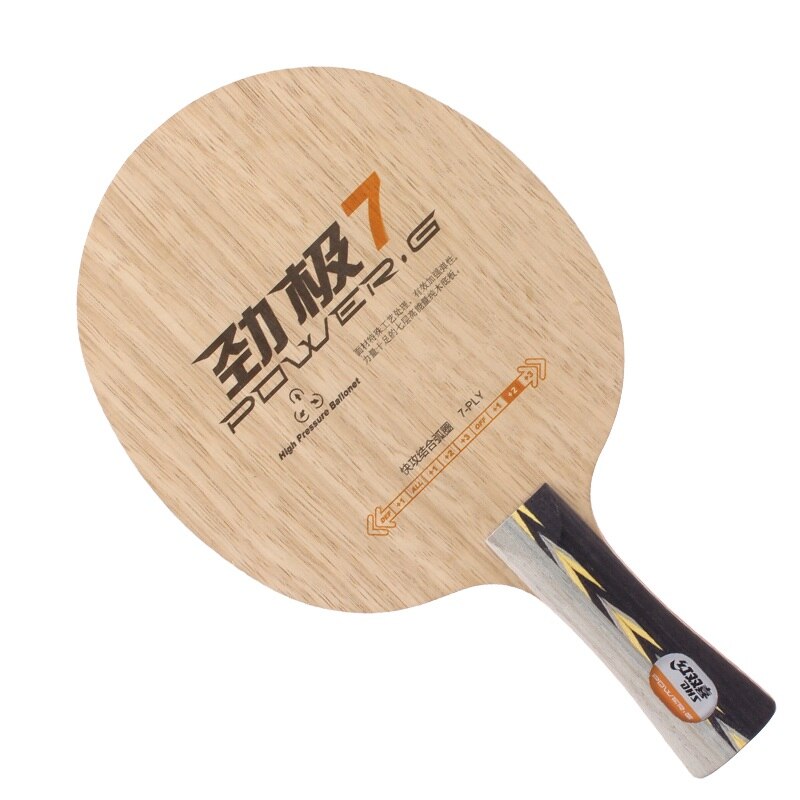 DHS POWER-G 7 PG7 ST PG 7 Tennis Da Tavolo Lama (Classico 7 Ply) racchetta Ping Pong Bat ST FL maniglia