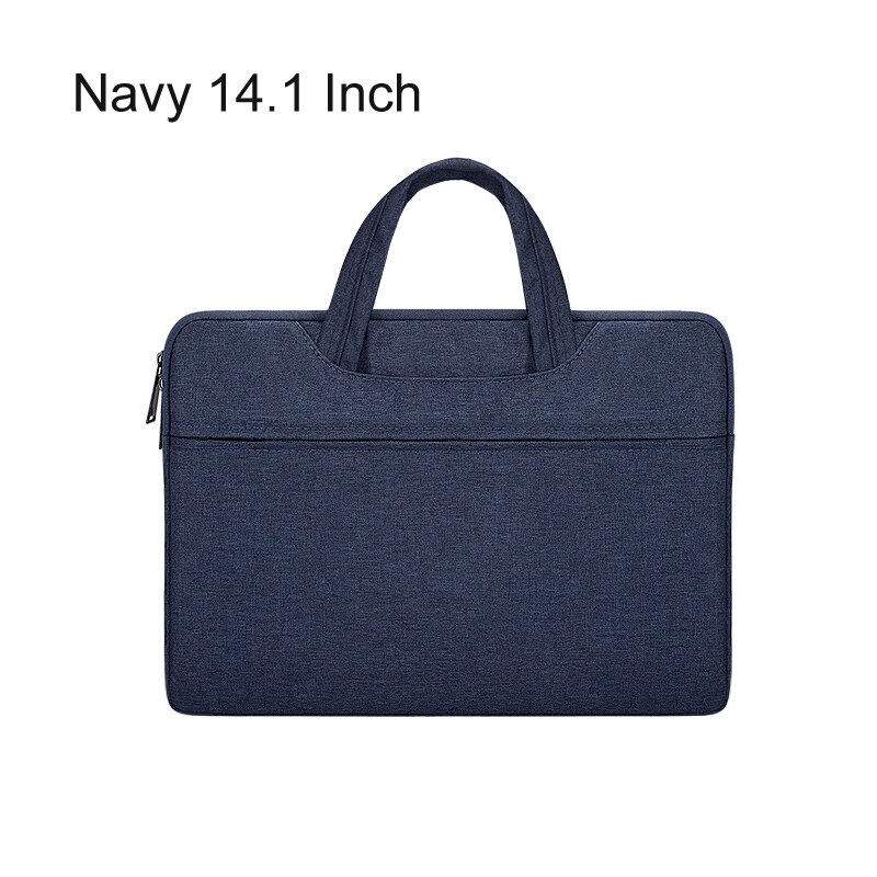 Women Men Bag Laptop Handbag Travel Bussiness Male Briefcase 13.3 14.1 15.6 Inch Notebook Bag For Macbook Air Pro PC Sleeve Case: Navy 14.1 Inch