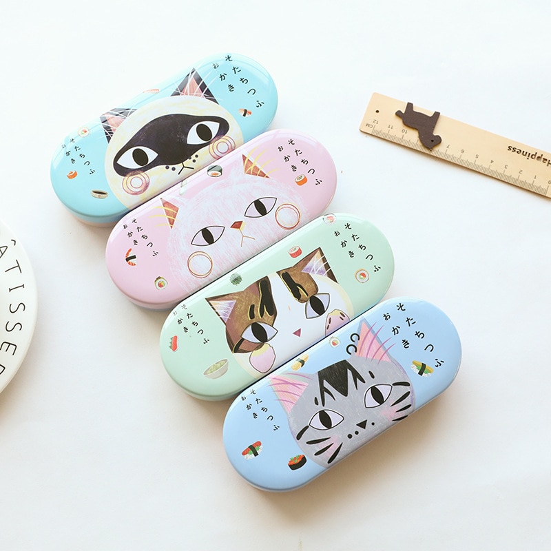 Étui lunettes chat de dessin animé | Étui de lunettes de rigide, mignon, protection des lunettes, boîte de protection pour les filles, modèle