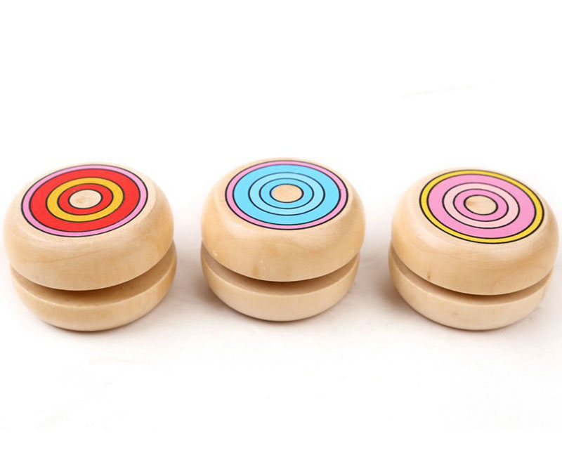 1 Stuks Yoyo Houten Speelgoed 4.5Cm Yo-Yo Classic Toys Houten YO-YO Ball Spin Professionele Klassieke Speelgoed Voor kind G0003