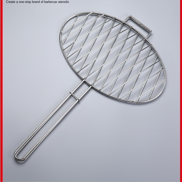 Grilled Fish Clip Stainless Steel Grilled Fish Rack Grilled Fish Mesh Clip Barbecue Wire Plywood round Barbecue Tools Commercial