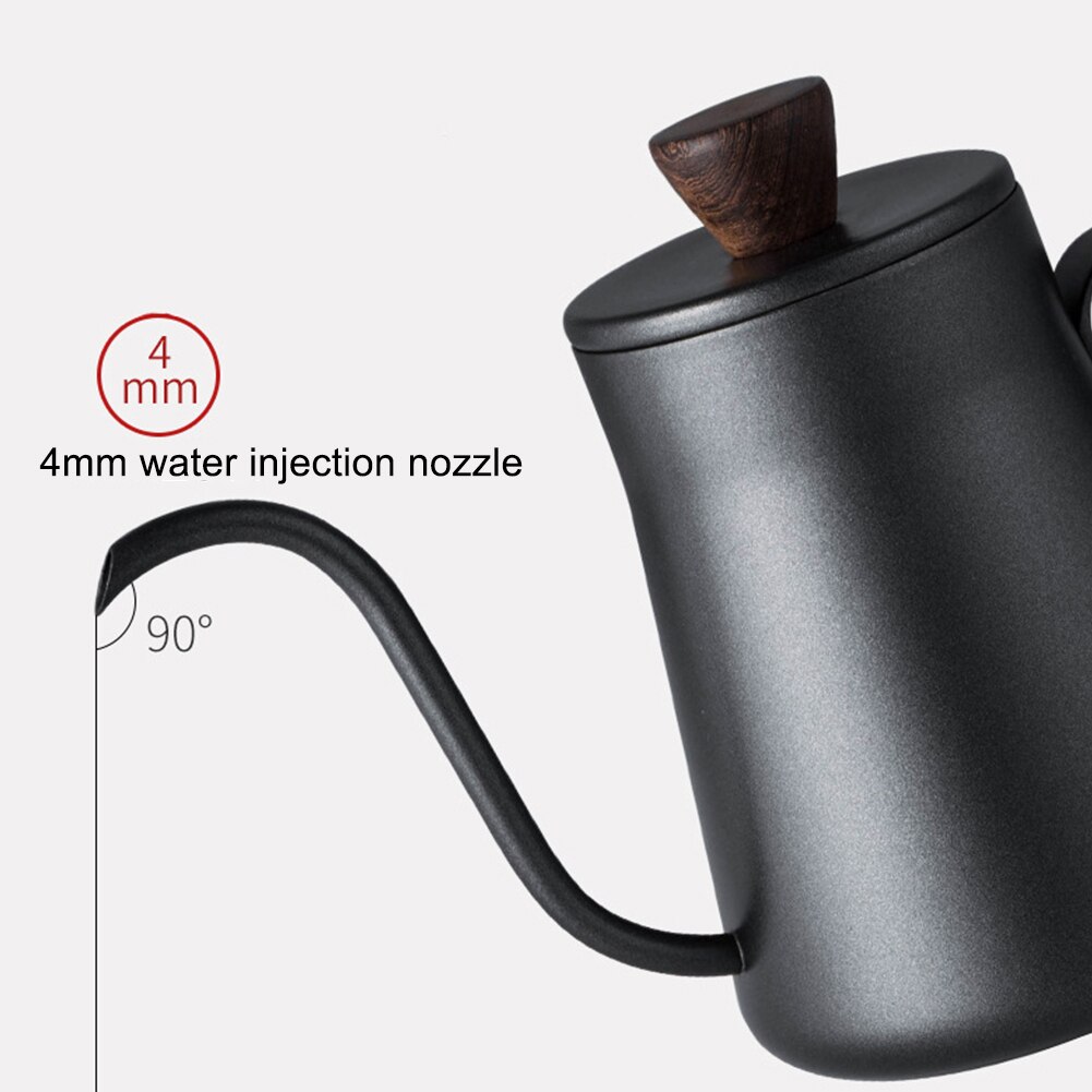 400ml Swan Neck Kettle Thin Mouth bottle Stainless Steel Thicken Coffee Dripper Pot Kettle Home Kitchen Gadget kettle water pot