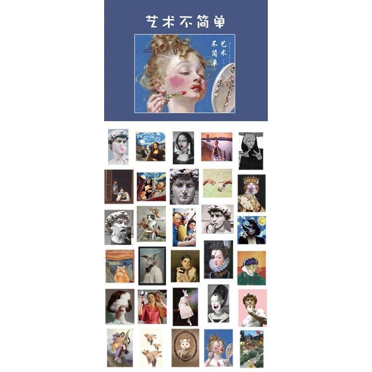 30pcs/lot Kawaii Stationery Stickers ins fresh and cute Diary Planner Decorative Mobile Stickers Scrapbooking DIY Craft Stickers: yishubujiandan