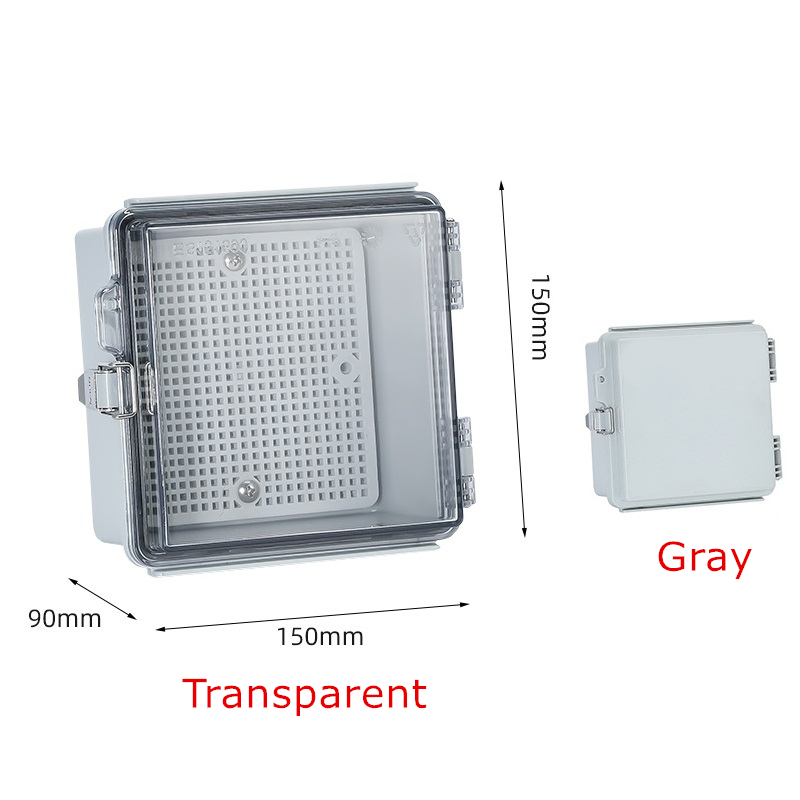IP67 Waterproof Gray/Transparent Cover Enclosure Juction Box ABS Plastic Outdoor Electronic Instrument Hinge Case: 3XL / Lavender