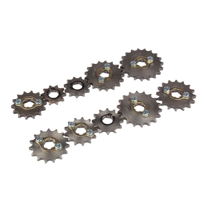 428 10t tanden 17mm 20mm voorste motor tandwiel atv fiets 50cc 70cc 90cc 110cc 125cc 150cc