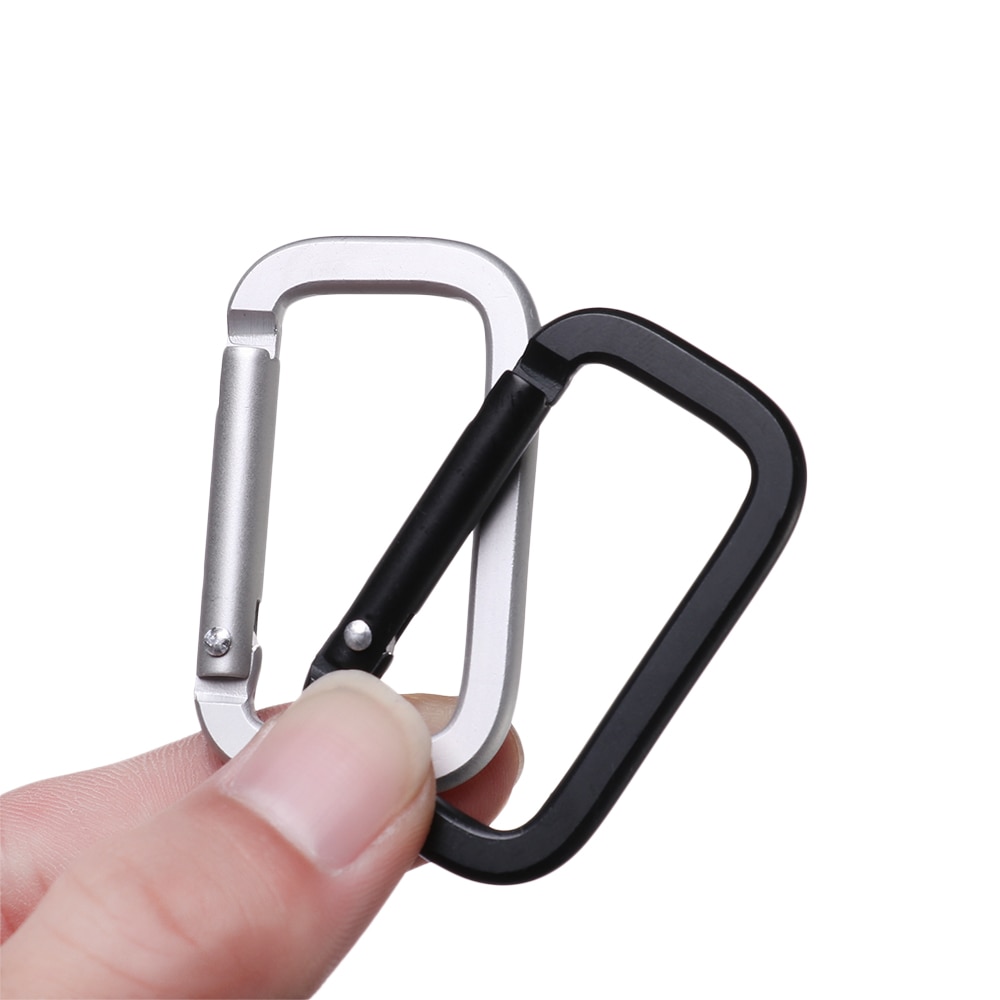 2/5 Stuks Aluminium Plated Ovale Ring Gespen Clips Karabijnhaak Gate Lente voor Purse Handtas Push Trigger Snap Haken Carabiners