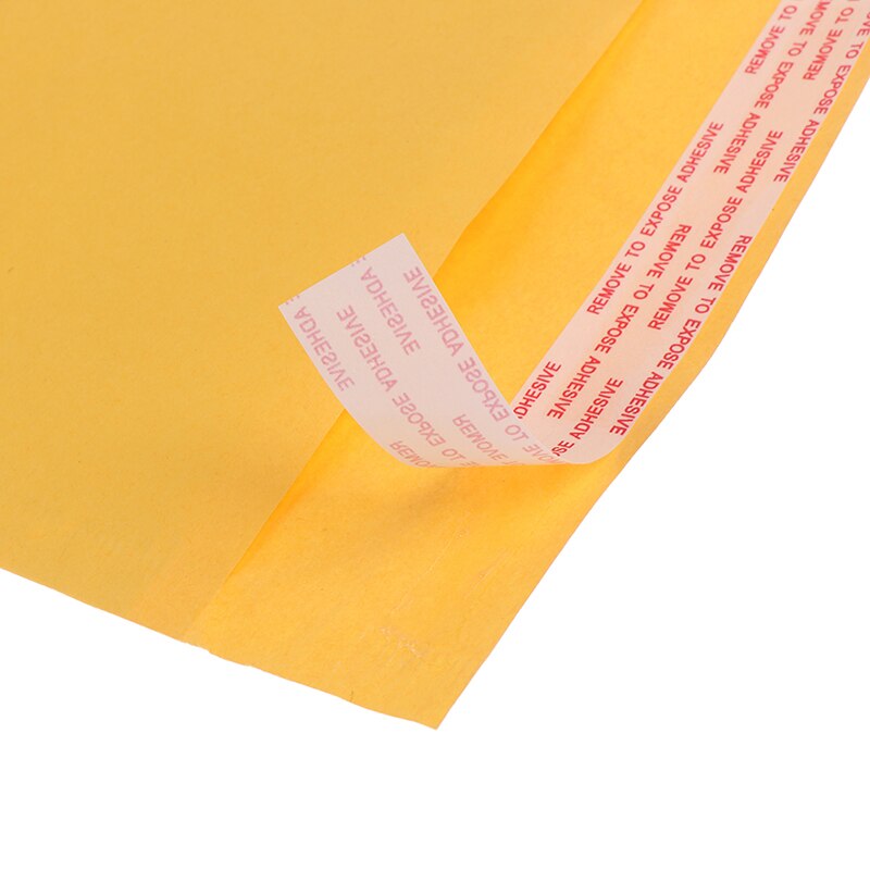 10 stk gule kraftpapir bobleposer mailers polstret konvolutt med bobleinnpakket postkurve
