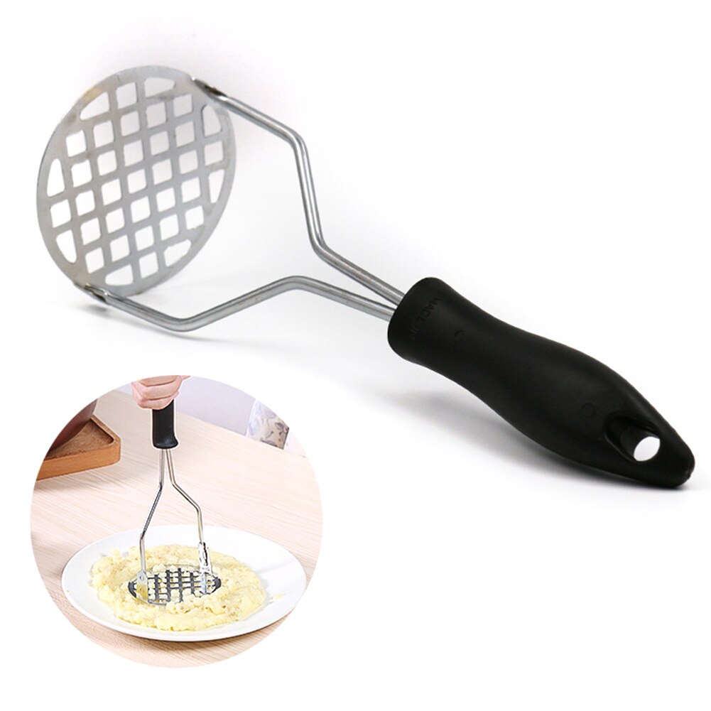 Stainless Steel Potato Masher With Broad Mashing Plate For Smooth Mashed Potatoes Fruit Vegetable Tools Press Crusher