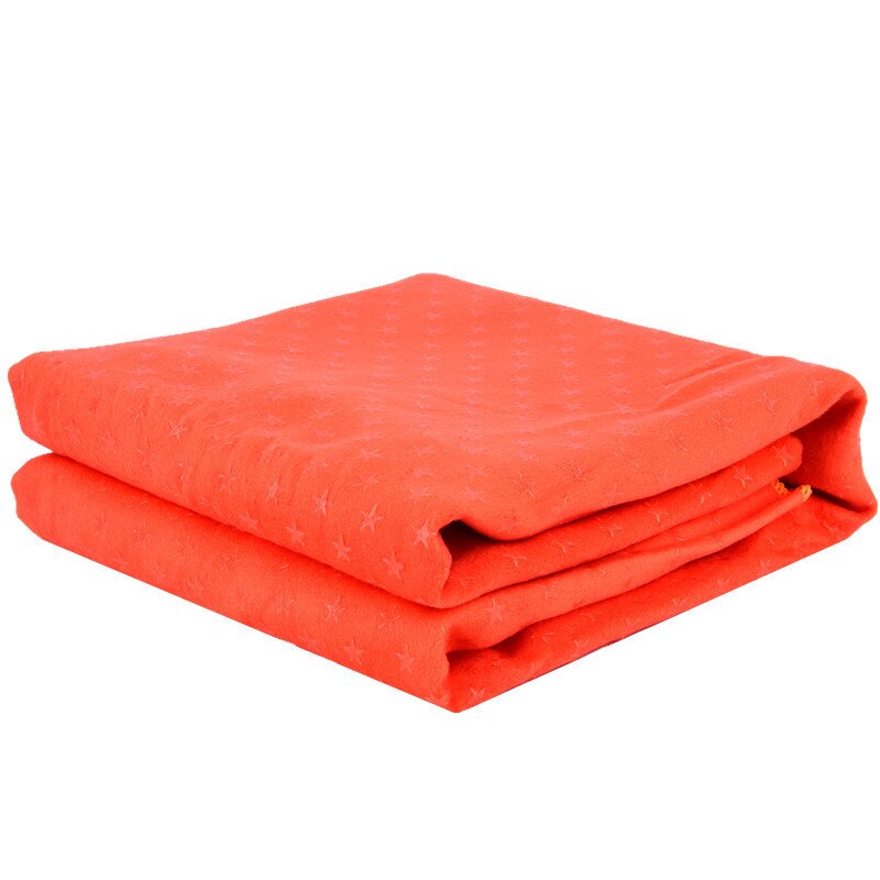 Udendørs yoga tæppe træningsmåtte håndklæde pilates fitness dæksel med opbevaringspose: Orange