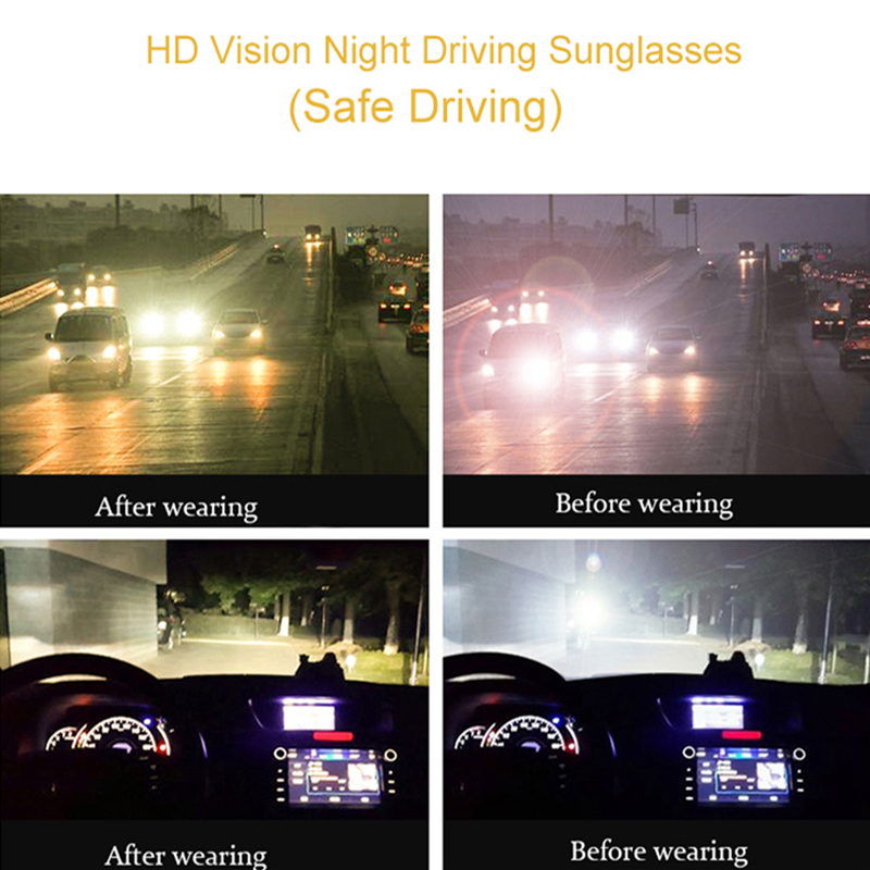 Dag nattesyn solbriller mænd mærke polariseret natkørsel chauffører mandlig sikkerhed kørsel fiskeri  uv400 briller
