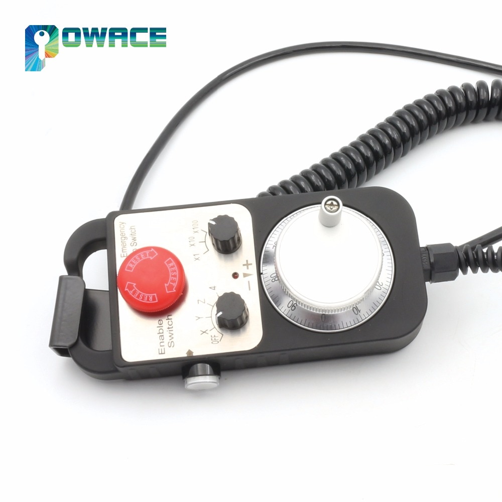 [EU] 4 Axis Hand Wheel MPG Universal Pendant Handwheel with Emergency Stop CNC Router