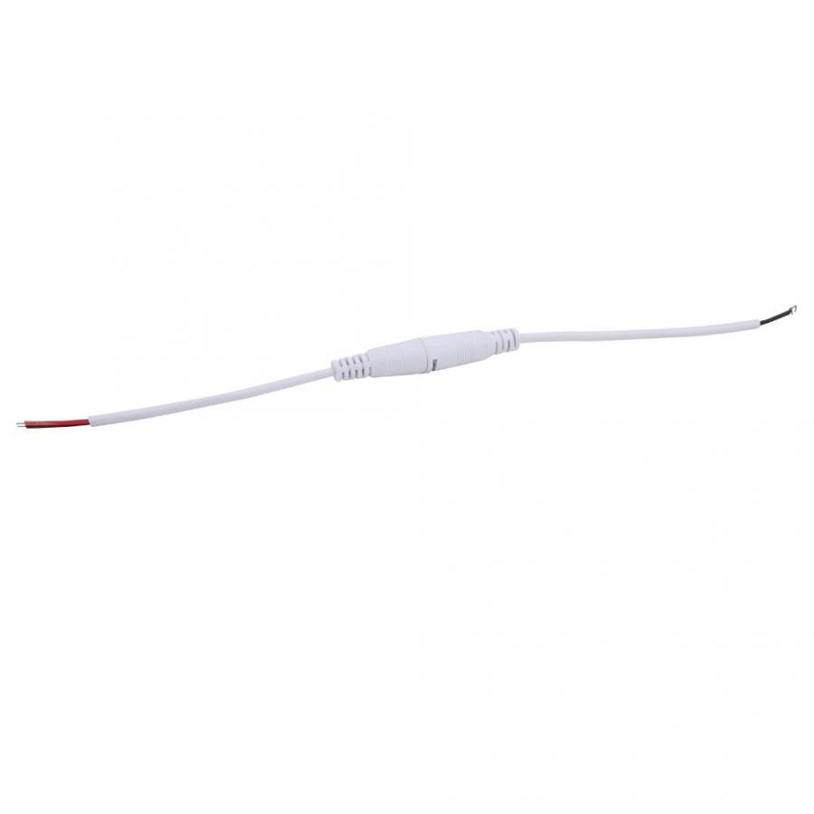 Power Plug Connector Extension Cable 50 Pairs Power Plug Connector with Lock Male Female Cable Electrical Supplies 5.5mmx2.1mm