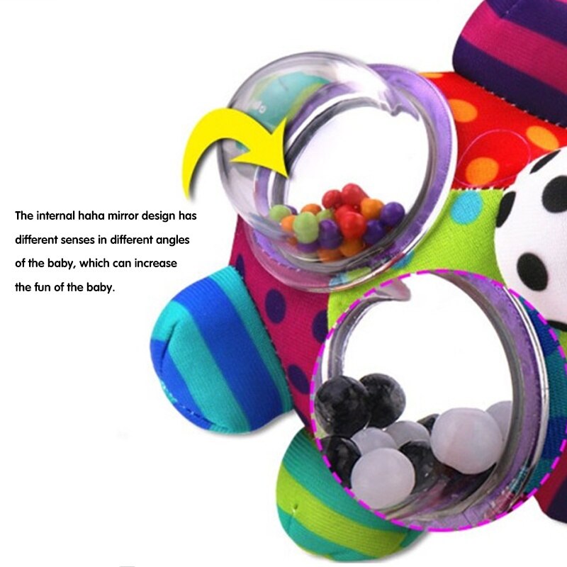 Baby Toys Fun Little Loud Bell Baby Ball Rattles Toy Develop Baby Intelligence Grasping Toy HandBell Rattle Toys for Baby/Infant