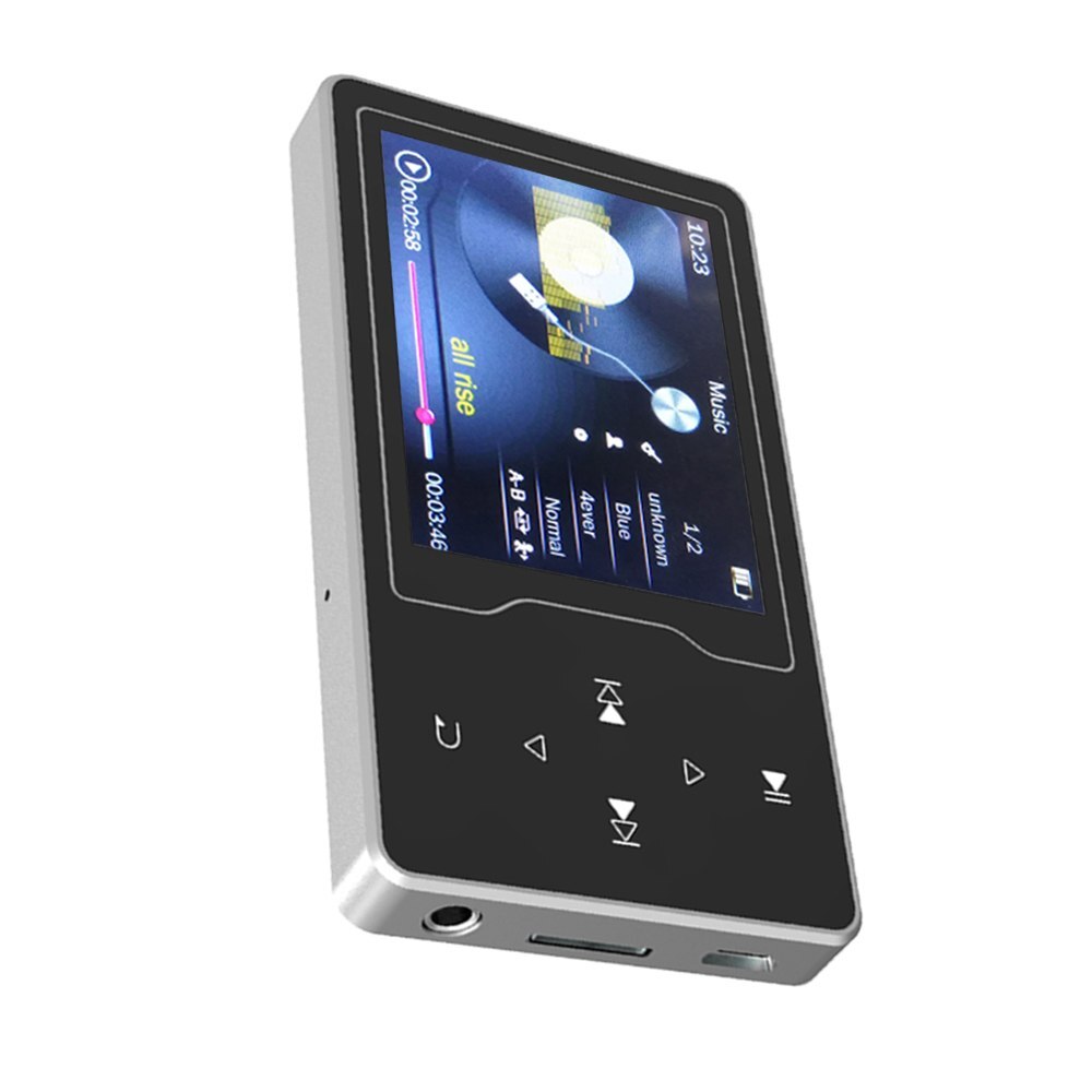 RUIZU D08 8GB MP3 MP4 Digital Player 2.4 Inch Music Player Lossless Audio Video Player FM Radio Recording E-book with Headphone: Default Title